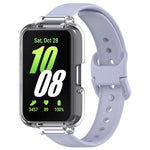 Half Coverage PC Watch Case + Silicone Watch Band Set, For Samsung Galaxy Fit 3