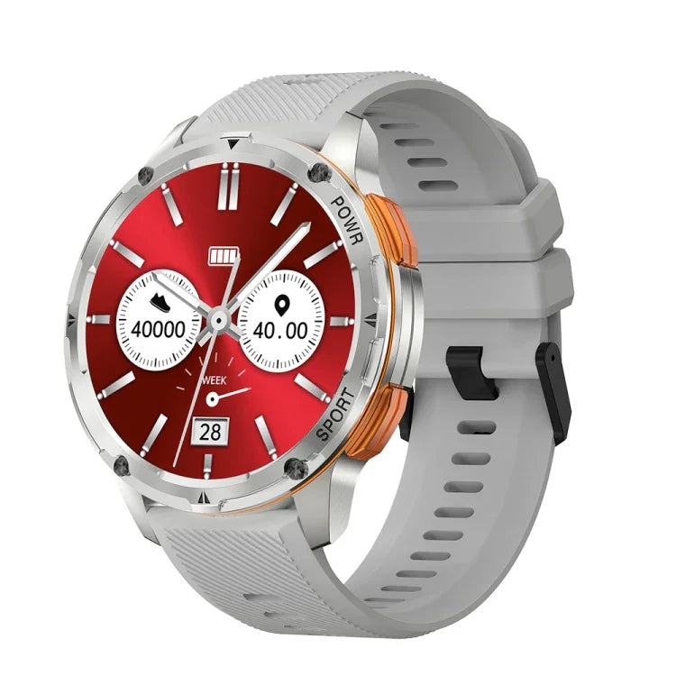Montre connectée LEMFO AK59, écran rond AMLOED de 1,43 pouce, bracelet en silicone