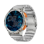 Montre connectée AK59 avec écran rond AMLOED de 1,43 pouce et bracelet en acier