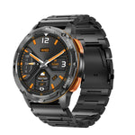Montre connectée AK59 avec écran rond AMLOED de 1,43 pouce et bracelet en acier
