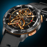 Montre connectée AK59 avec écran rond AMLOED de 1,43 pouce et bracelet en acier