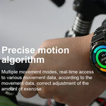 Montre connectée AK59 avec écran rond AMLOED de 1,43 pouce et bracelet en acier