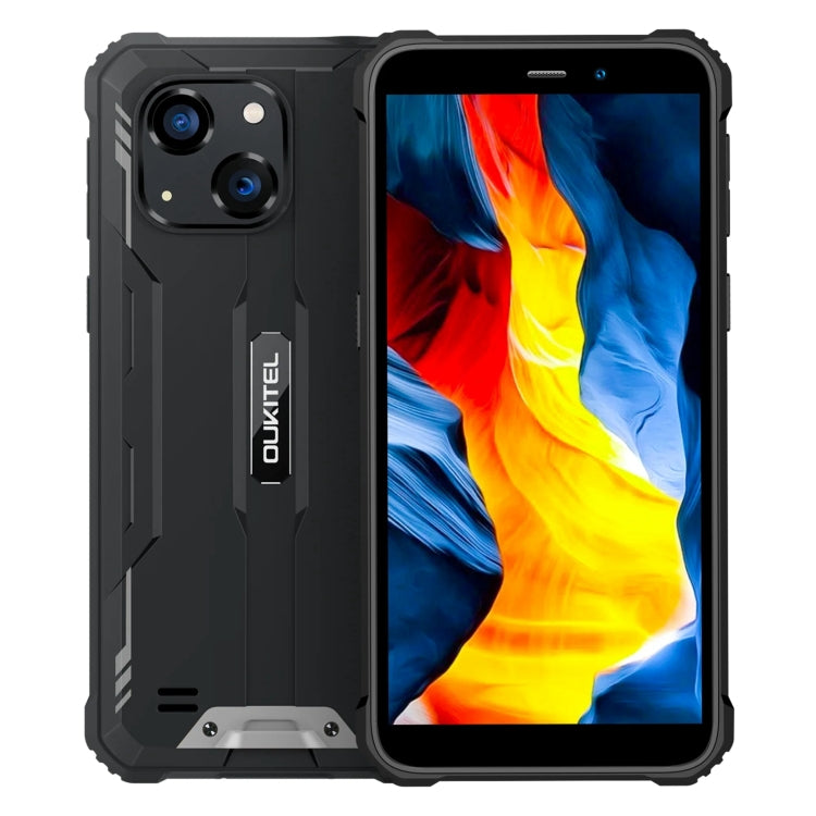 Oukitel WP32, IP68/IP69K, écran 5,93 pouces, Android 13, processeur octocœur Unisoc Tiger T606, NFC, OTG, réseau 4G, 4 Go de RAM + 128 Go de stockage