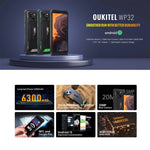Oukitel WP32, IP68/IP69K, écran 5,93 pouces, Android 13, processeur octocœur Unisoc Tiger T606, NFC, OTG, réseau 4G, 4 Go de RAM + 128 Go de stockage