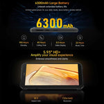 Oukitel WP32, IP68/IP69K, écran 5,93 pouces, Android 13, processeur octocœur Unisoc Tiger T606, NFC, OTG, réseau 4G, 4 Go de RAM + 128 Go de stockage