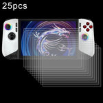 25 films de protection en verre trempé anti-explosion 9H 0,3 mm, pour consoles de jeux MSI Claw 8 AI+ et MSI Claw 7 pouces