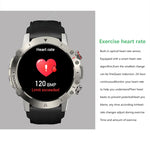 Montre connectée ELF3 avec écran rond TFT de 1,39 pouce, bracelet en silicone et prise en charge de la surveillance de l'oxygène sanguin