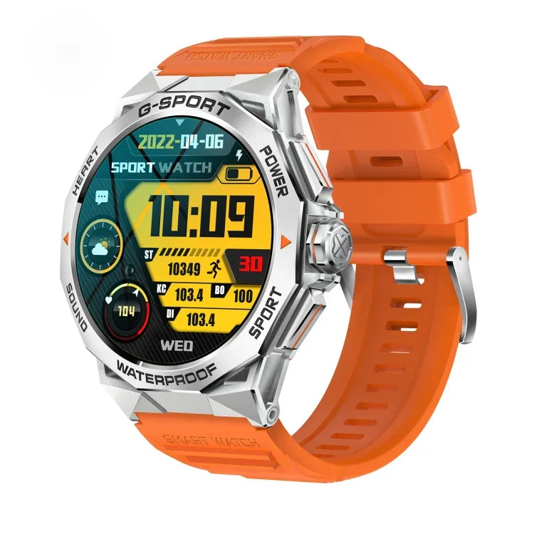 Montre connectée K62 avec écran rond AMOLED de 1,43 pouce, compatible avec les appels Bluetooth