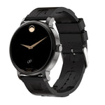 Montre connectée LEMFO LF35 avec écran rond AMOLED de 1,43 pouce, bracelet en silicone et prise en charge de la détection de l'oxygène sanguin
