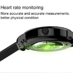 Montre connectée LEMFO LF35 avec écran rond AMOLED de 1,43 pouce, bracelet en silicone et prise en charge de la détection de l'oxygène sanguin