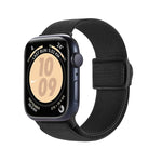 Bracelet de montre en nylon à boucle pression texture fibre de carbone, pour Apple Watch SE 2023 40mm, pour Apple Watch Ultra 2 49mm, pour Apple Watch Series 9 45mm