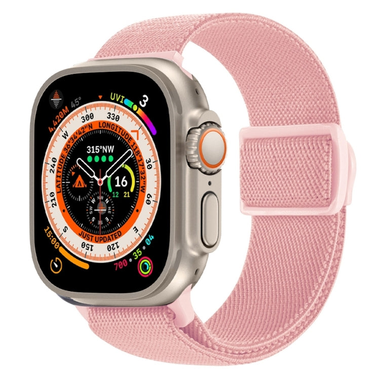 Bracelet de montre en nylon à boucle pression texture fibre de carbone, pour Apple Watch SE 2023 40mm, pour Apple Watch Ultra 2 49mm, pour Apple Watch Series 9 45mm