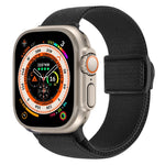 Bracelet de montre en nylon à boucle pression texture fibre de carbone, pour Apple Watch SE 2023 40mm, pour Apple Watch Ultra 2 49mm, pour Apple Watch Series 9 45mm