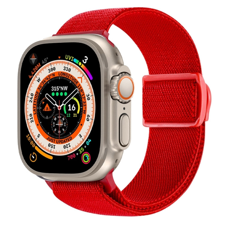Bracelet de montre en nylon à boucle pression texture fibre de carbone, pour Apple Watch SE 2023 40mm, pour Apple Watch Ultra 2 49mm, pour Apple Watch Series 9 45mm