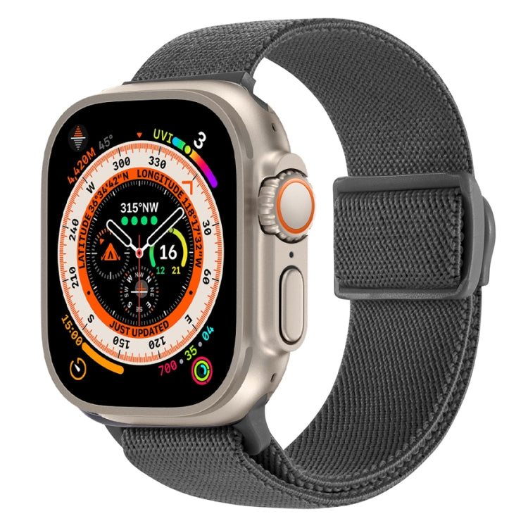 Bracelet de montre en nylon à boucle pression texture fibre de carbone, pour Apple Watch SE 2023 40mm, pour Apple Watch Ultra 2 49mm, pour Apple Watch Series 9 45mm
