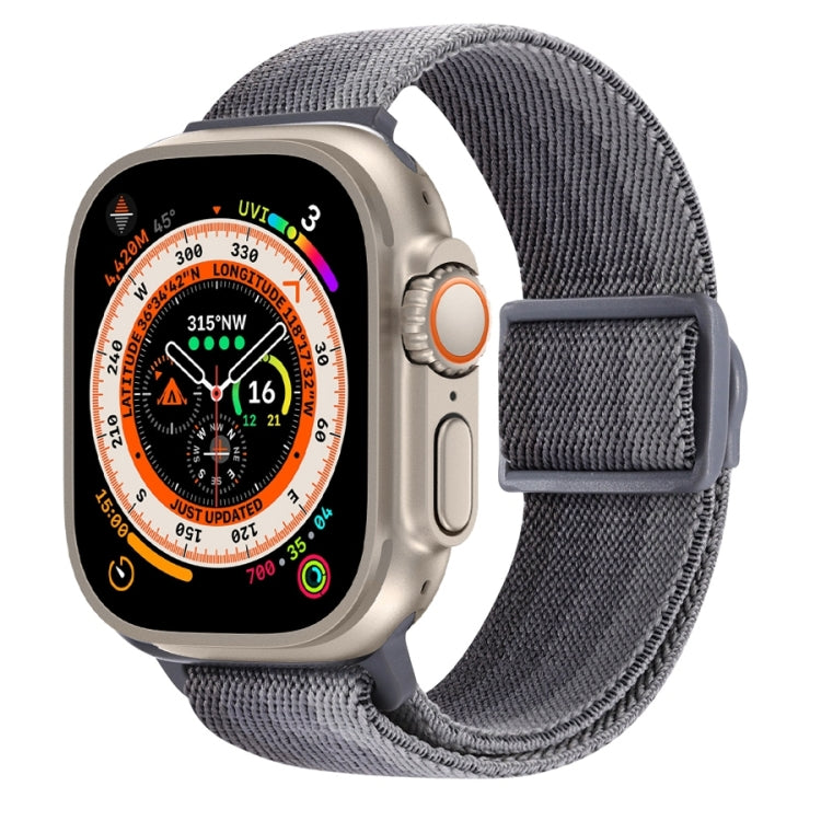 Bracelet de montre en nylon à boucle pression texture fibre de carbone, pour Apple Watch SE 2023 40mm, pour Apple Watch Ultra 2 49mm, pour Apple Watch Series 9 45mm