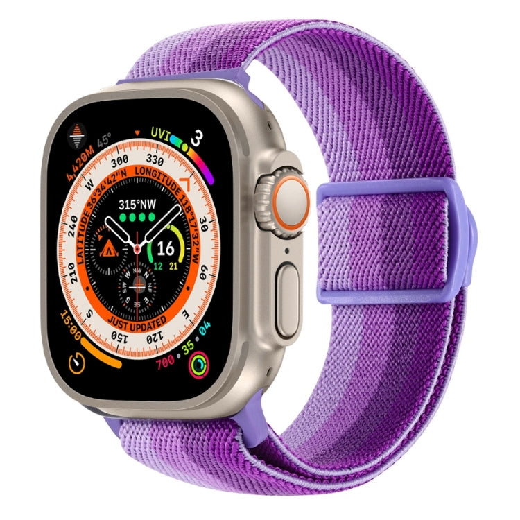 Bracelet de montre en nylon à boucle pression texture fibre de carbone, pour Apple Watch SE 2023 40mm, pour Apple Watch Ultra 2 49mm, pour Apple Watch Series 9 45mm