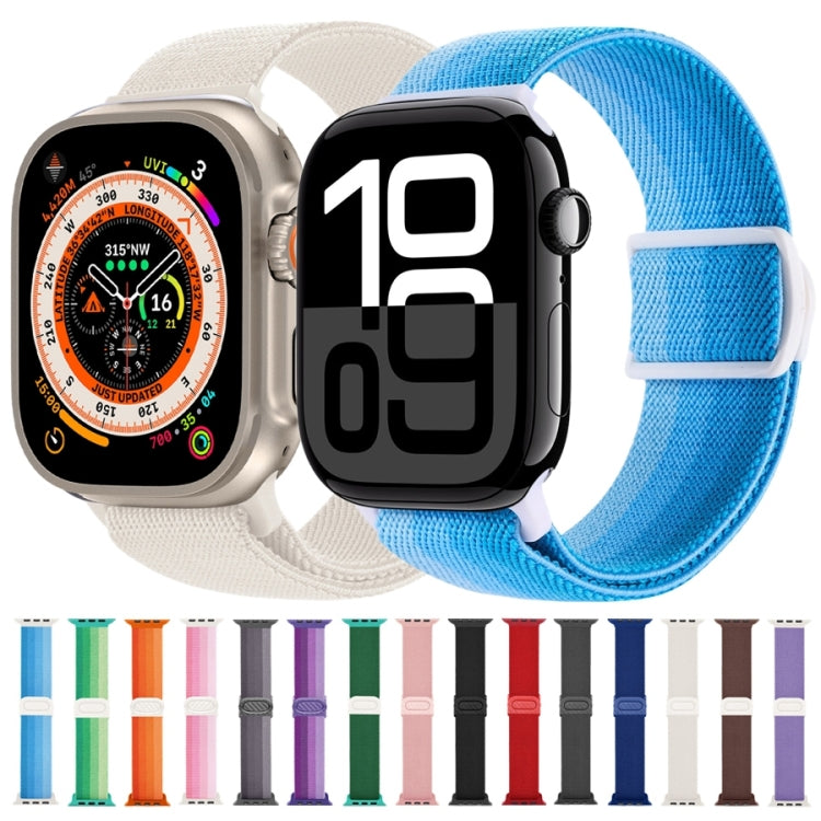 Bracelet de montre en nylon à boucle pression texture fibre de carbone, pour Apple Watch SE 2023 40mm, pour Apple Watch Ultra 2 49mm, pour Apple Watch Series 9 45mm
