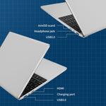 Ordinateur portable GXMO F152G 15,6 pouces, Windows 11 Intel Alder Lake N95 Quad Core, support déverrouillage par empreinte digitale, 16GB+512GB
