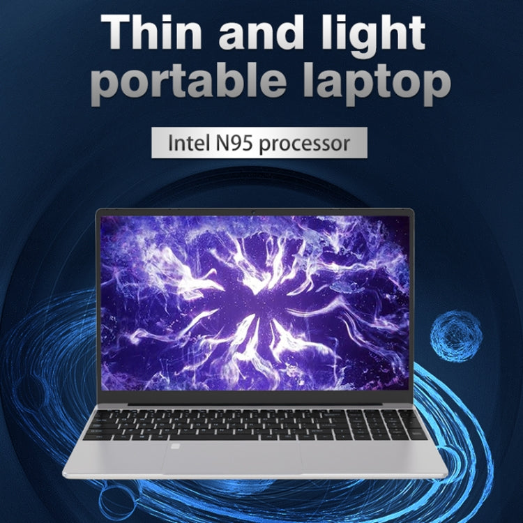 Ordinateur portable GXMO F152G 15,6 pouces, Windows 11 Intel Alder Lake N95 Quad Core, support déverrouillage par empreinte digitale, 16GB+512GB
