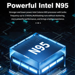 Ordinateur portable GXMO F152G 15,6 pouces, Windows 11 Intel Alder Lake N95 Quad Core, support déverrouillage par empreinte digitale, 16GB+512GB