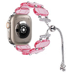 Bracelet de montre chaîne rétractable en résine, pour Apple Watch Ultra 2 49mm, pour Apple Watch Series 9 45mm
