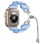 Bracelet de montre chaîne rétractable en résine, pour Apple Watch Ultra 2 49mm, pour Apple Watch Series 9 45mm