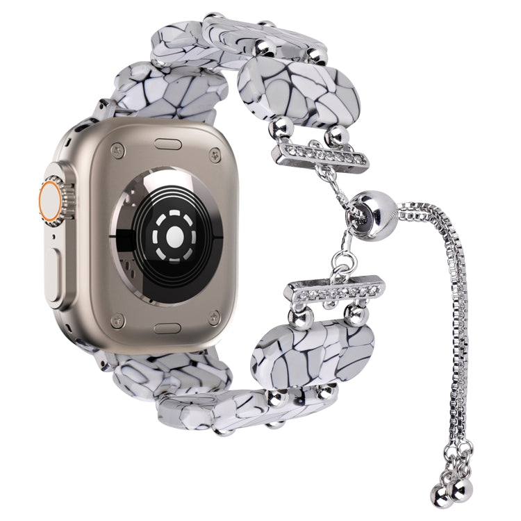 Bracelet de montre chaîne rétractable en résine, pour Apple Watch Ultra 2 49mm, pour Apple Watch Series 9 45mm
