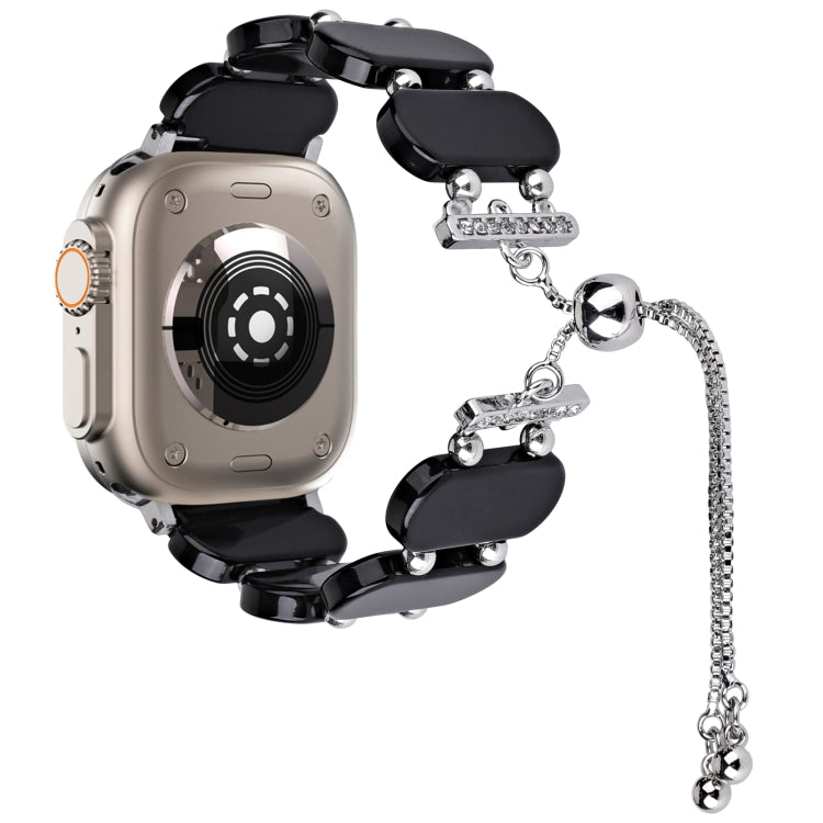 Bracelet de montre chaîne rétractable en résine, pour Apple Watch Ultra 2 49mm, pour Apple Watch Series 9 45mm