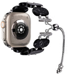 Bracelet de montre chaîne rétractable en résine, pour Apple Watch Ultra 2 49mm, pour Apple Watch Series 9 45mm