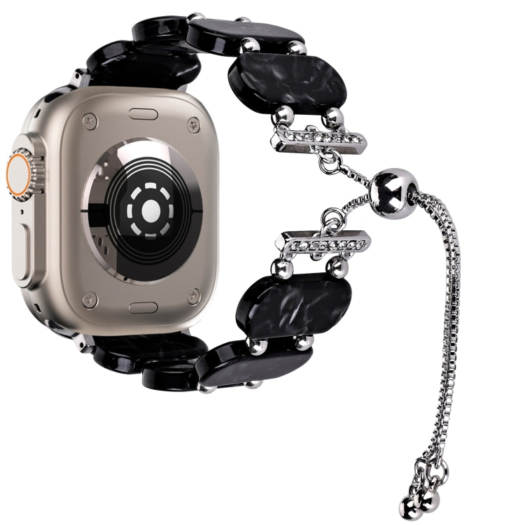 Bracelet de montre chaîne rétractable en résine, pour Apple Watch Ultra 2 49mm, pour Apple Watch Series 9 45mm