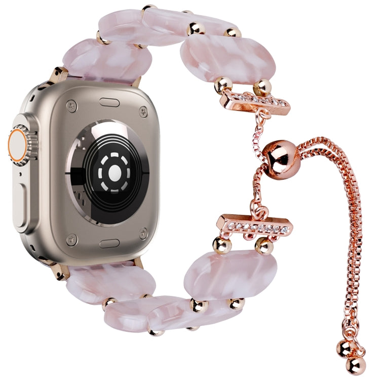 Bracelet de montre chaîne rétractable en résine, pour Apple Watch Ultra 2 49mm, pour Apple Watch Series 9 45mm