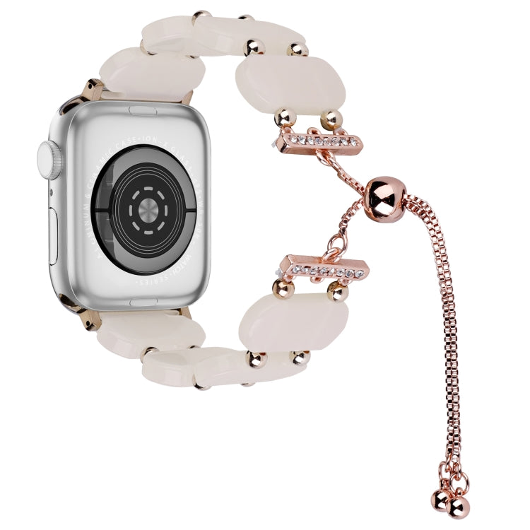 Bracelet de montre chaîne rétractable en résine, pour Apple Watch Series 9 41mm, pour Apple Watch Ultra 49mm