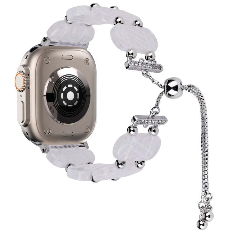Bracelet de montre chaîne rétractable en résine, pour Apple Watch Series 9 41mm, pour Apple Watch Ultra 49mm