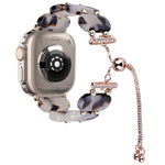 Bracelet de montre chaîne rétractable en résine, pour Apple Watch Series 9 41mm, pour Apple Watch Ultra 49mm