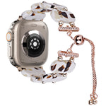Bracelet de montre chaîne rétractable en résine, pour Apple Watch Series 9 41mm, pour Apple Watch Ultra 49mm