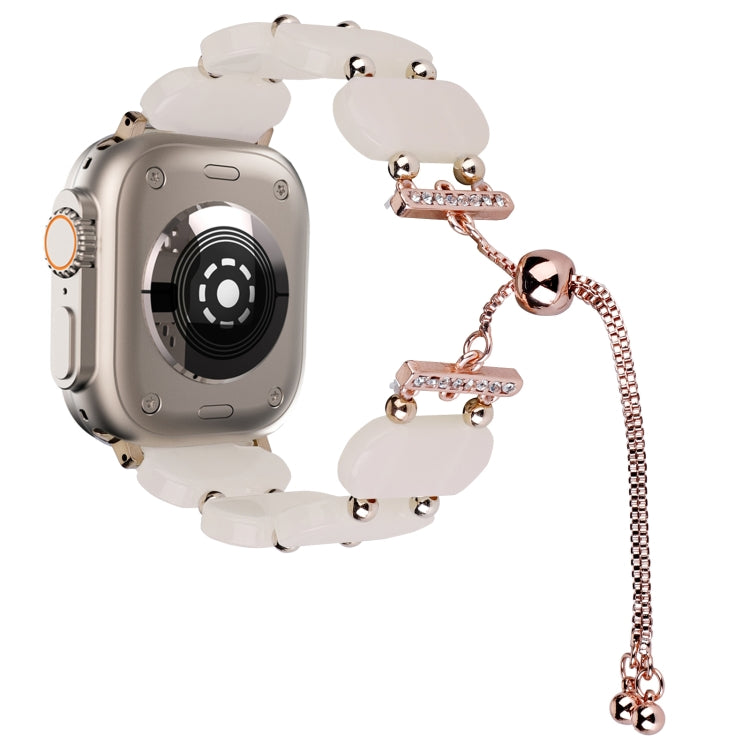 Bracelet de montre chaîne rétractable en résine, pour Apple Watch Series 9 41mm, pour Apple Watch Ultra 49mm