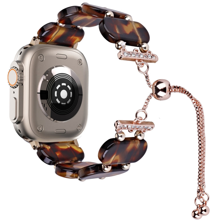Bracelet de montre chaîne rétractable en résine, pour Apple Watch Series 9 41mm, pour Apple Watch Ultra 49mm