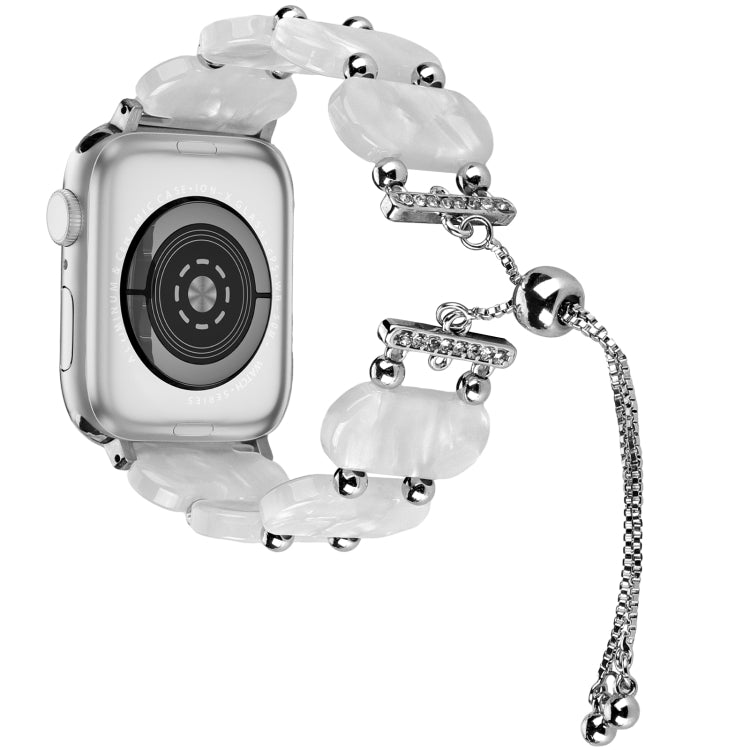 Bracelet de montre chaîne rétractable en résine, pour Apple Watch Series 8 41mm, pour Apple Watch Series 8 45mm