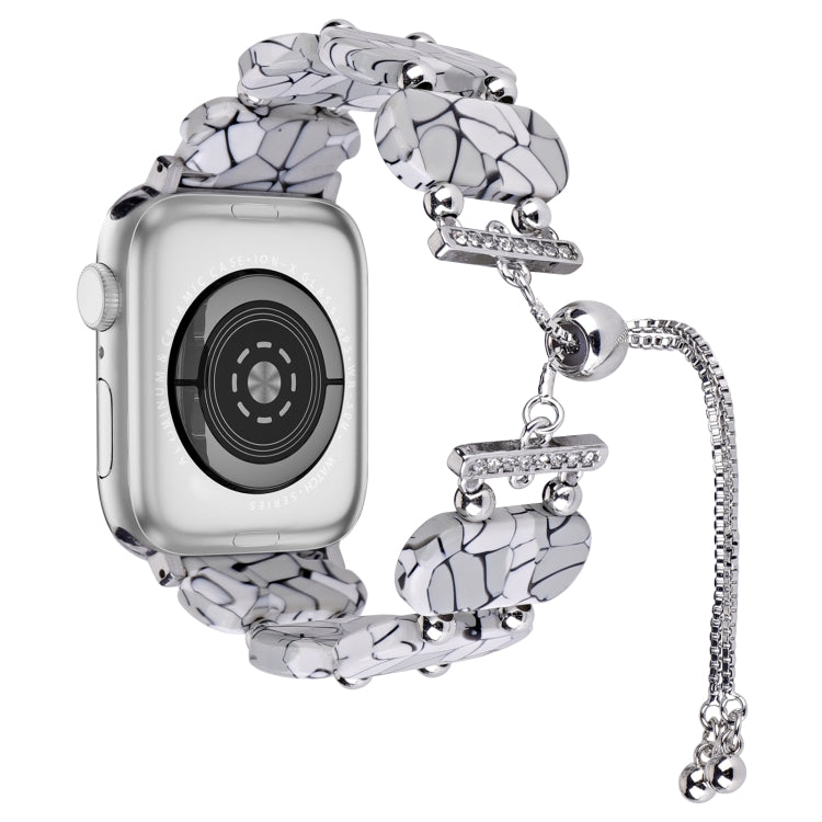 Bracelet de montre chaîne rétractable en résine, pour Apple Watch Series 8 41mm, pour Apple Watch Series 8 45mm