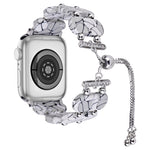 Bracelet de montre chaîne rétractable en résine, pour Apple Watch Series 7 41mm, pour Apple Watch Series 7 45mm