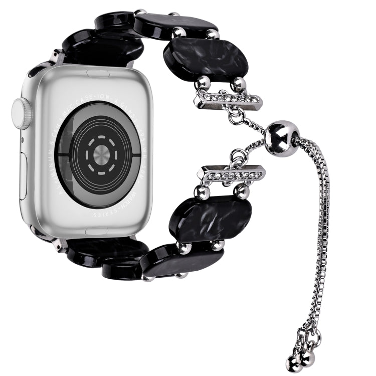 Bracelet de montre à chaîne rétractable en résine, pour Apple Watch 42mm, pour Apple Watch 38mm