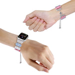 Bracelet de montre à chaîne rétractable en résine, pour Apple Watch Series 2 42mm, pour Apple Watch Series 2 38mm