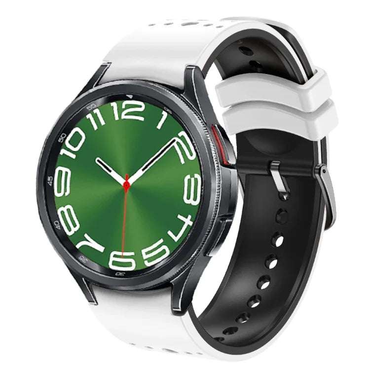 Bracelet de montre en silicone bicolore, pour Samsung Galaxy Watch 6