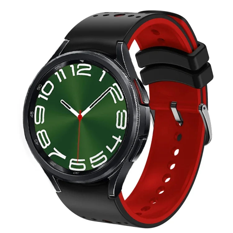 Two Color Silicone Watch Band, For Samsung Galaxy Watch 6