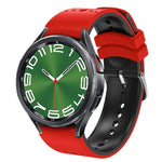 Two Color Silicone Watch Band, For Samsung Galaxy Watch 6