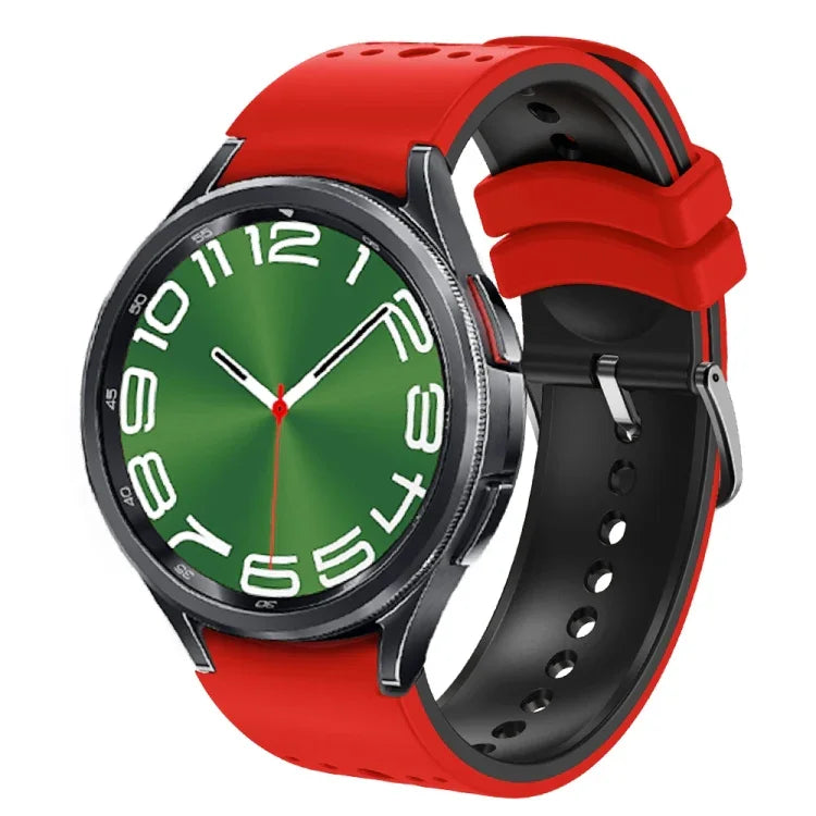 Two Color Silicone Watch Band, For Samsung Galaxy Watch 6