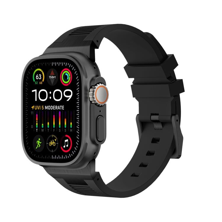 Bracelet de montre en silicone liquide Loners, pour Apple Watch SE 2023 44 mm, pour Apple Watch Ultra 2 49 mm, pour Apple Watch Series 9 45 mm