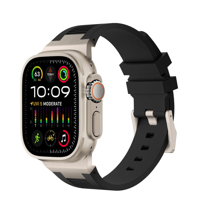 Bracelet de montre en silicone liquide Loners, pour Apple Watch SE 2023 44 mm, pour Apple Watch Ultra 2 49 mm, pour Apple Watch Series 9 45 mm