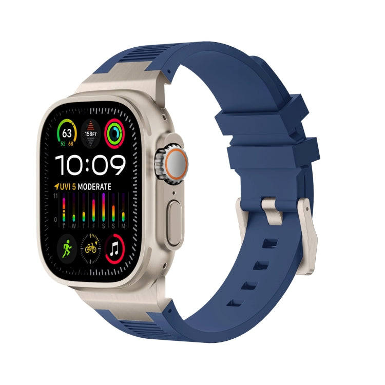 Bracelet de montre en silicone liquide Loners, pour Apple Watch SE 2023 44 mm, pour Apple Watch Ultra 2 49 mm, pour Apple Watch Series 9 45 mm